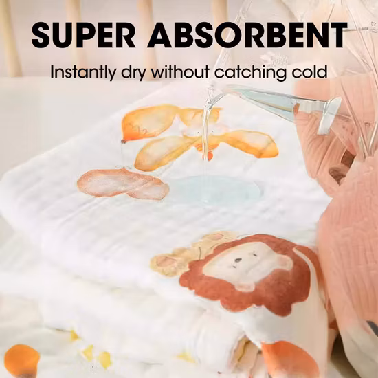 Wholesale Baby Washcloths Soft Baby Muslin Washcloth
